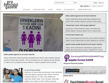 Tablet Screenshot of profeministgazete.org